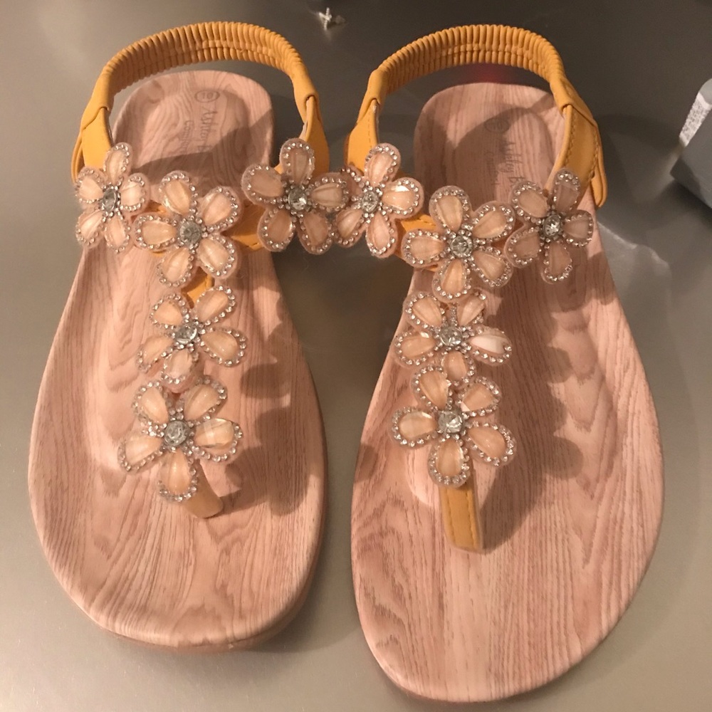 Yellow sandals